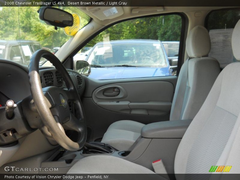 Desert Brown Metallic / Light Gray 2008 Chevrolet TrailBlazer LS 4x4