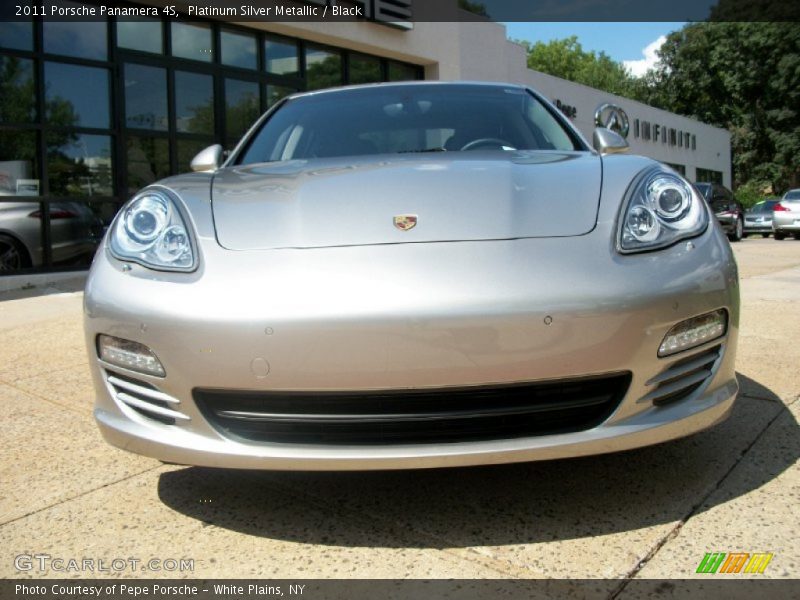 Platinum Silver Metallic / Black 2011 Porsche Panamera 4S