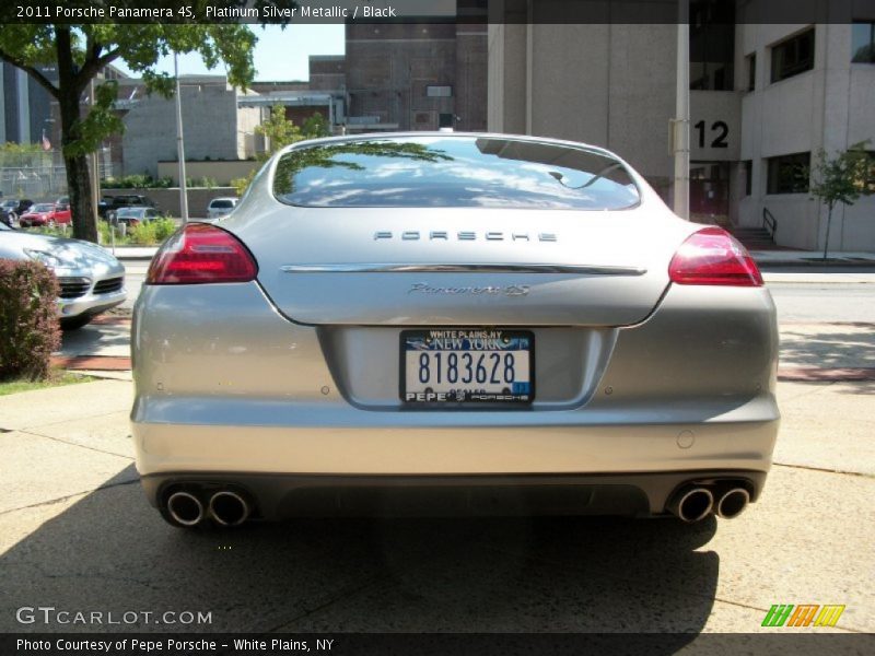 Platinum Silver Metallic / Black 2011 Porsche Panamera 4S