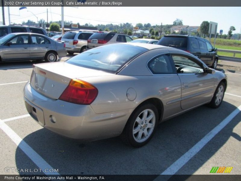 Cafe Latte Metallic / Black/Beige 2002 Chrysler Sebring LXi Coupe