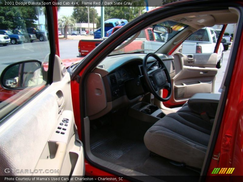 Flame Red / Dark Slate Gray 2001 Dodge Dakota Sport Quad Cab 4x4