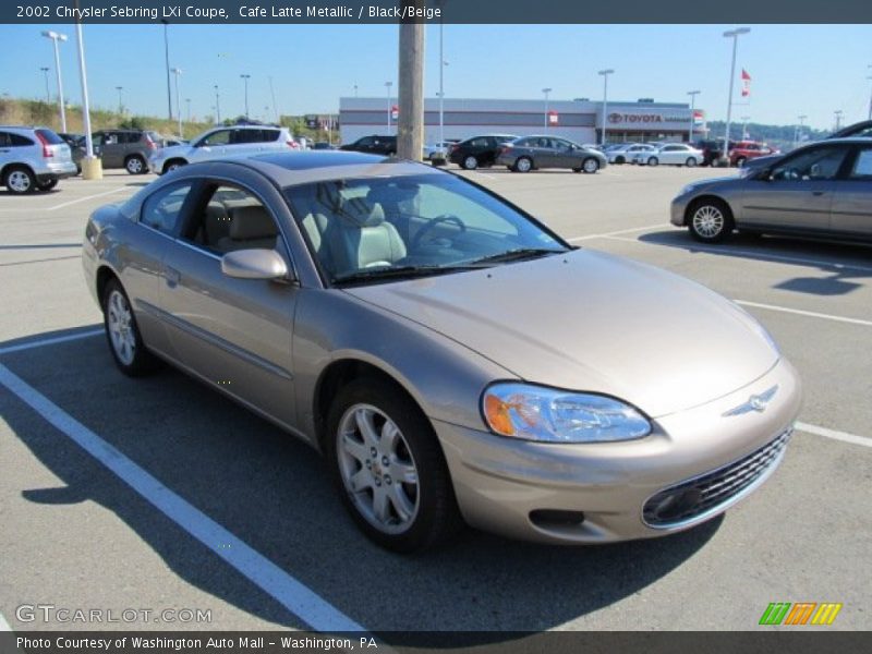 Cafe Latte Metallic / Black/Beige 2002 Chrysler Sebring LXi Coupe