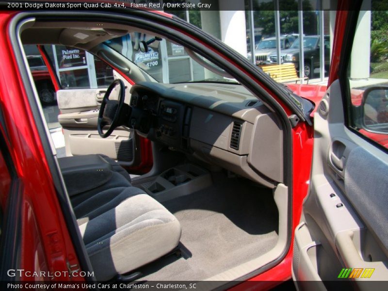 Flame Red / Dark Slate Gray 2001 Dodge Dakota Sport Quad Cab 4x4