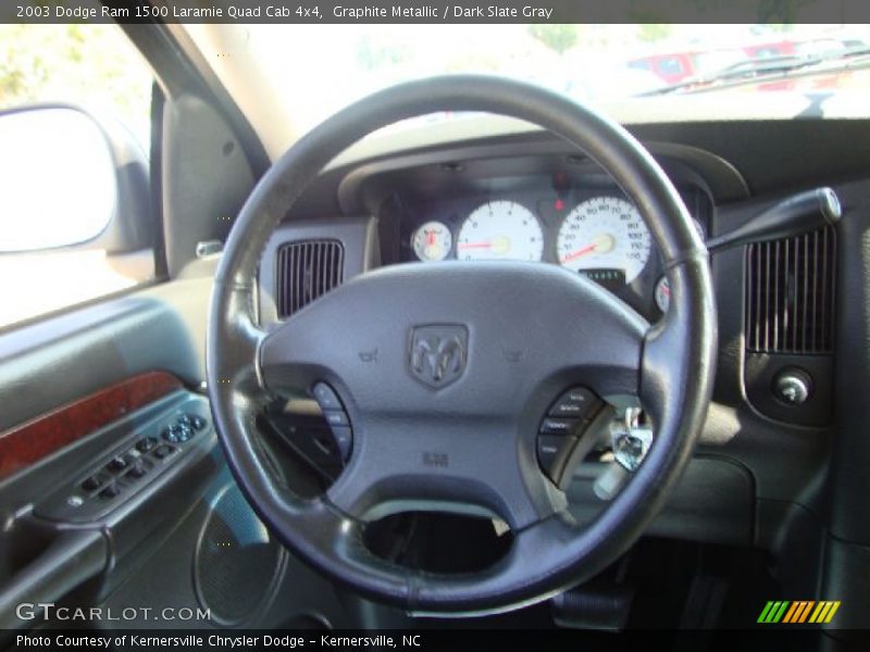 Graphite Metallic / Dark Slate Gray 2003 Dodge Ram 1500 Laramie Quad Cab 4x4