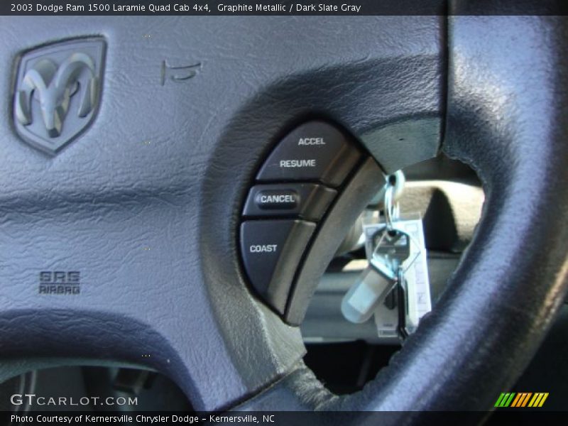 Graphite Metallic / Dark Slate Gray 2003 Dodge Ram 1500 Laramie Quad Cab 4x4