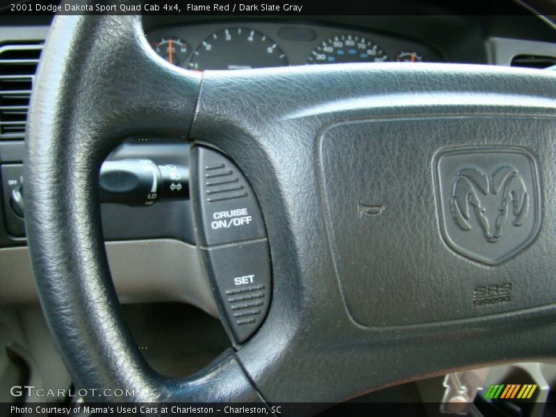 Flame Red / Dark Slate Gray 2001 Dodge Dakota Sport Quad Cab 4x4