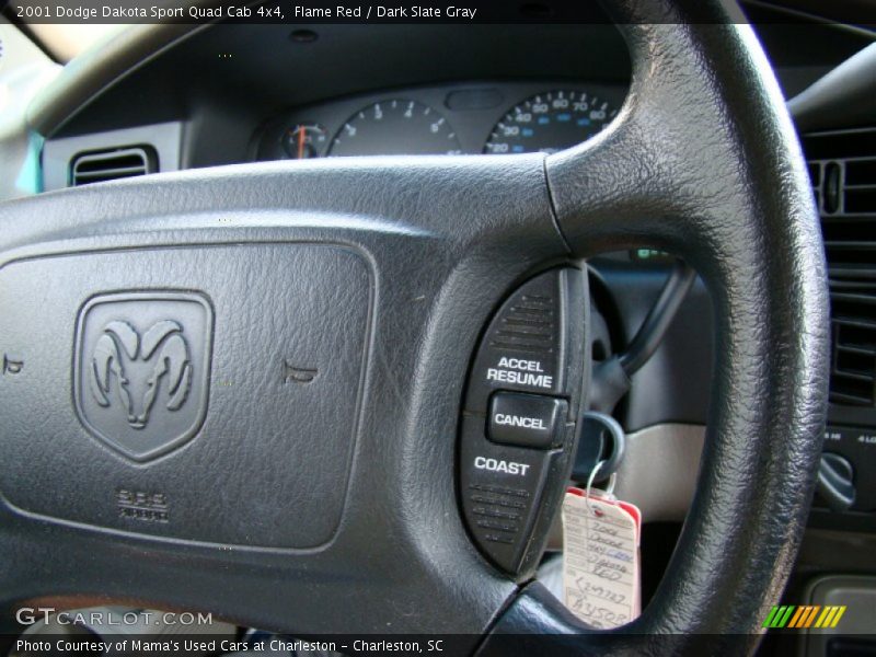 Flame Red / Dark Slate Gray 2001 Dodge Dakota Sport Quad Cab 4x4