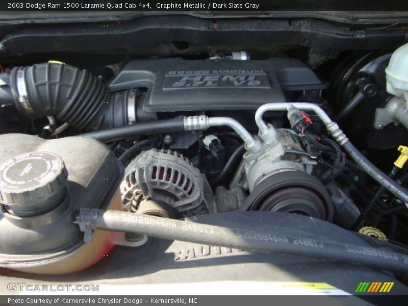 Graphite Metallic / Dark Slate Gray 2003 Dodge Ram 1500 Laramie Quad Cab 4x4