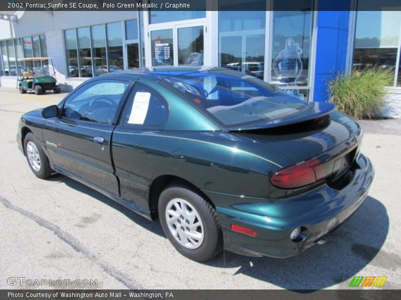 Polo Green Metallic / Graphite 2002 Pontiac Sunfire SE Coupe