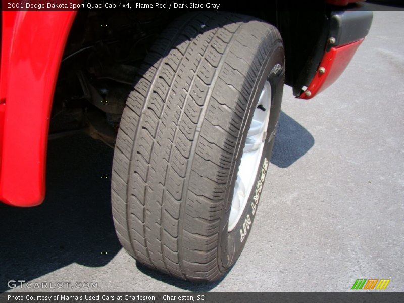 Flame Red / Dark Slate Gray 2001 Dodge Dakota Sport Quad Cab 4x4