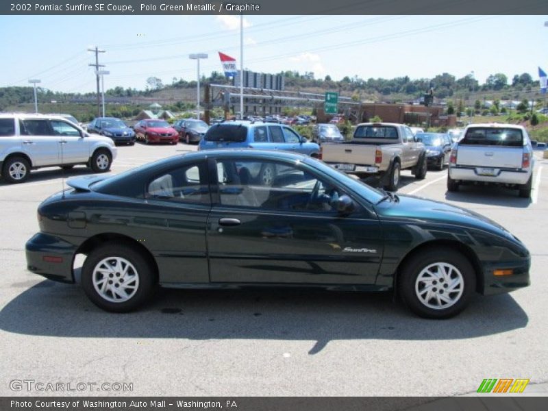 Polo Green Metallic / Graphite 2002 Pontiac Sunfire SE Coupe