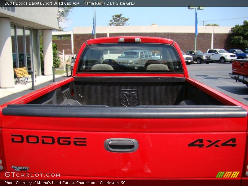 Flame Red / Dark Slate Gray 2001 Dodge Dakota Sport Quad Cab 4x4