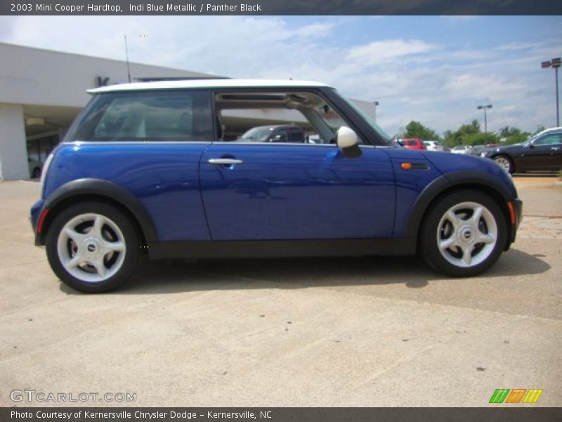 Indi Blue Metallic / Panther Black 2003 Mini Cooper Hardtop