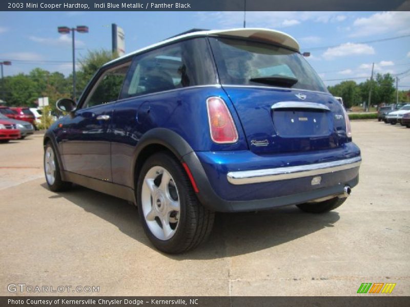 Indi Blue Metallic / Panther Black 2003 Mini Cooper Hardtop