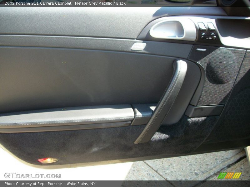 Meteor Grey Metallic / Black 2009 Porsche 911 Carrera Cabriolet