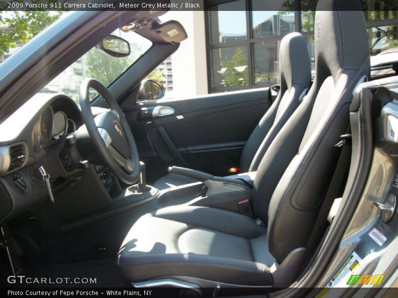 Meteor Grey Metallic / Black 2009 Porsche 911 Carrera Cabriolet