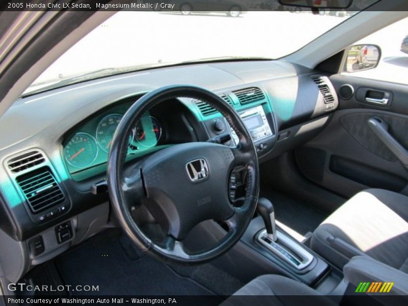 Magnesium Metallic / Gray 2005 Honda Civic LX Sedan