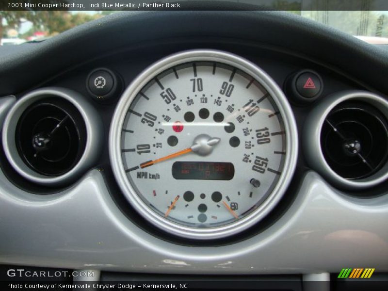 Indi Blue Metallic / Panther Black 2003 Mini Cooper Hardtop