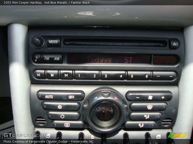 Indi Blue Metallic / Panther Black 2003 Mini Cooper Hardtop