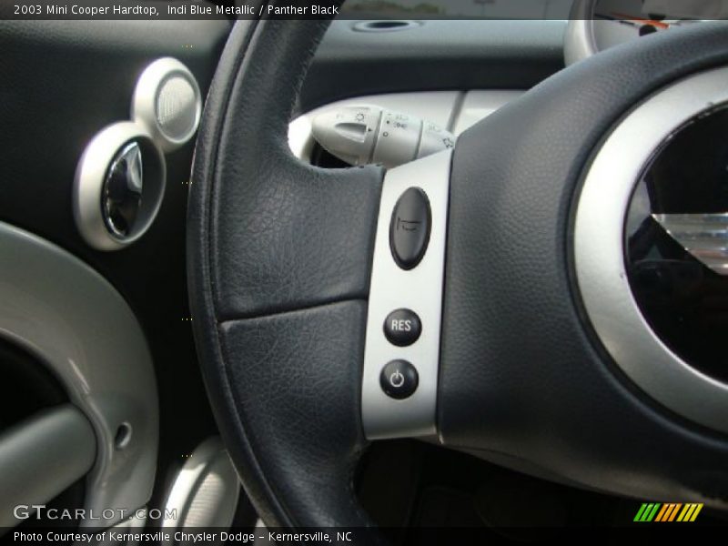 Indi Blue Metallic / Panther Black 2003 Mini Cooper Hardtop