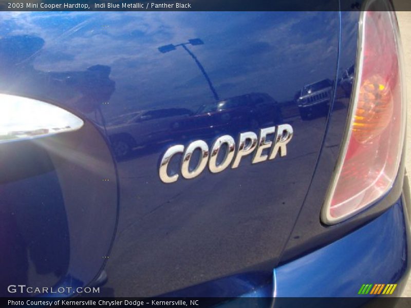 Indi Blue Metallic / Panther Black 2003 Mini Cooper Hardtop