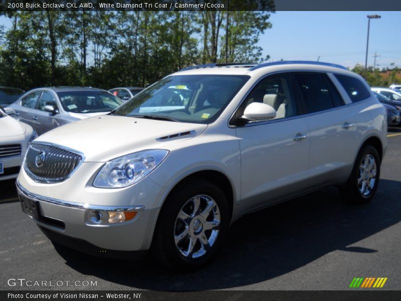 White Diamond Tri Coat / Cashmere/Cocoa 2008 Buick Enclave CXL AWD