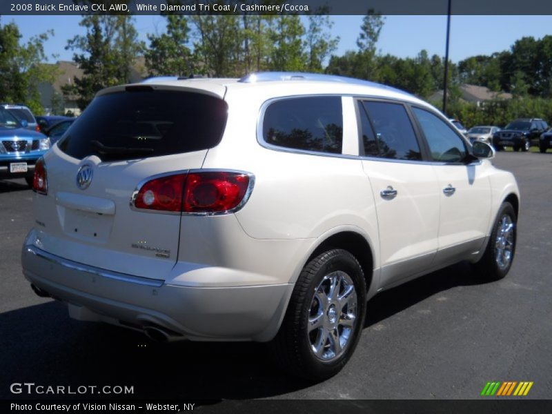 White Diamond Tri Coat / Cashmere/Cocoa 2008 Buick Enclave CXL AWD