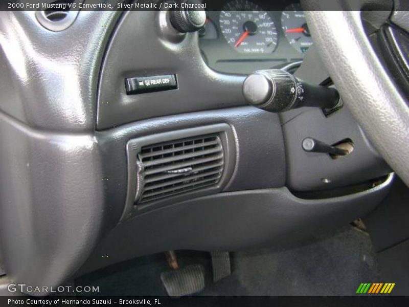 Silver Metallic / Dark Charcoal 2000 Ford Mustang V6 Convertible