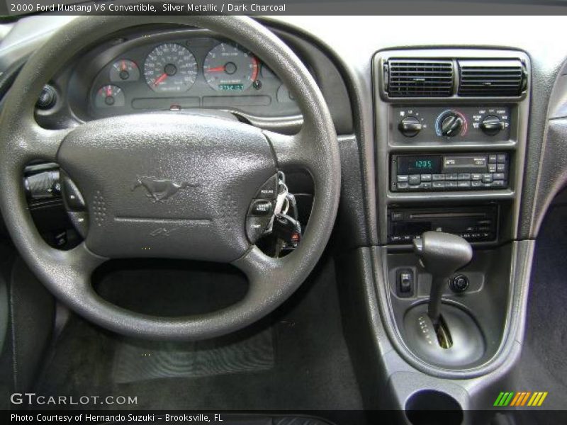 Silver Metallic / Dark Charcoal 2000 Ford Mustang V6 Convertible