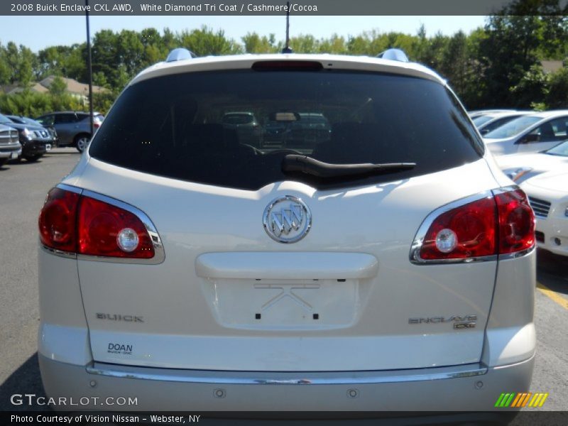 White Diamond Tri Coat / Cashmere/Cocoa 2008 Buick Enclave CXL AWD