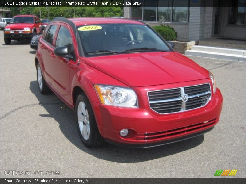 Inferno Red Crystal Pearl / Dark Slate Gray 2011 Dodge Caliber Mainstreet