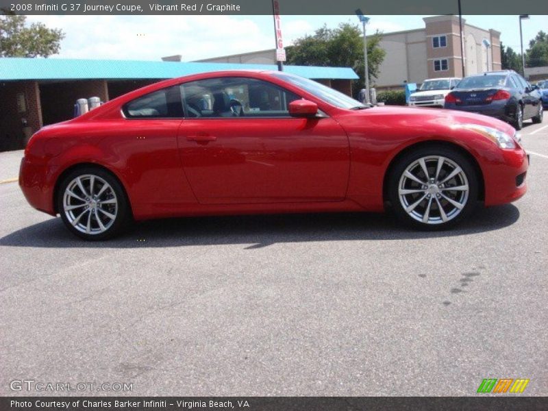 Vibrant Red / Graphite 2008 Infiniti G 37 Journey Coupe
