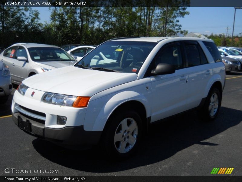 Polar White / Gray 2004 Saturn VUE V6 AWD
