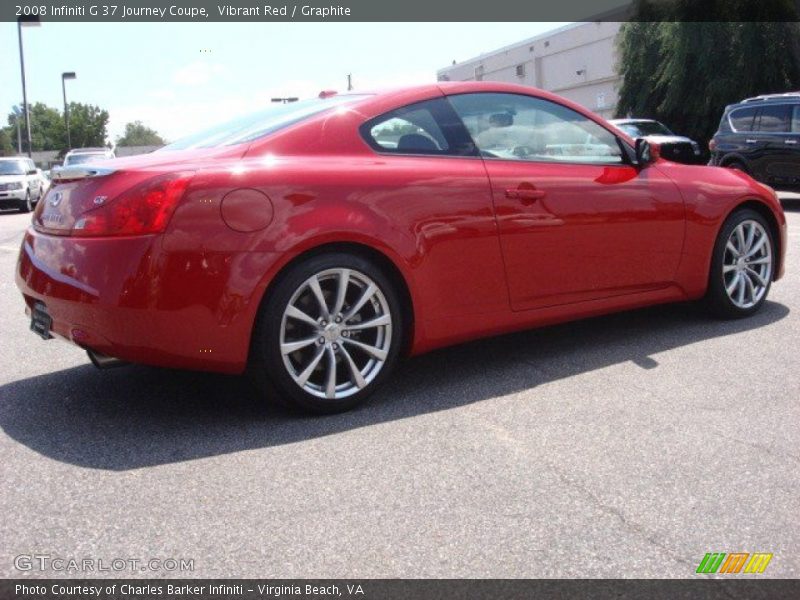 Vibrant Red / Graphite 2008 Infiniti G 37 Journey Coupe