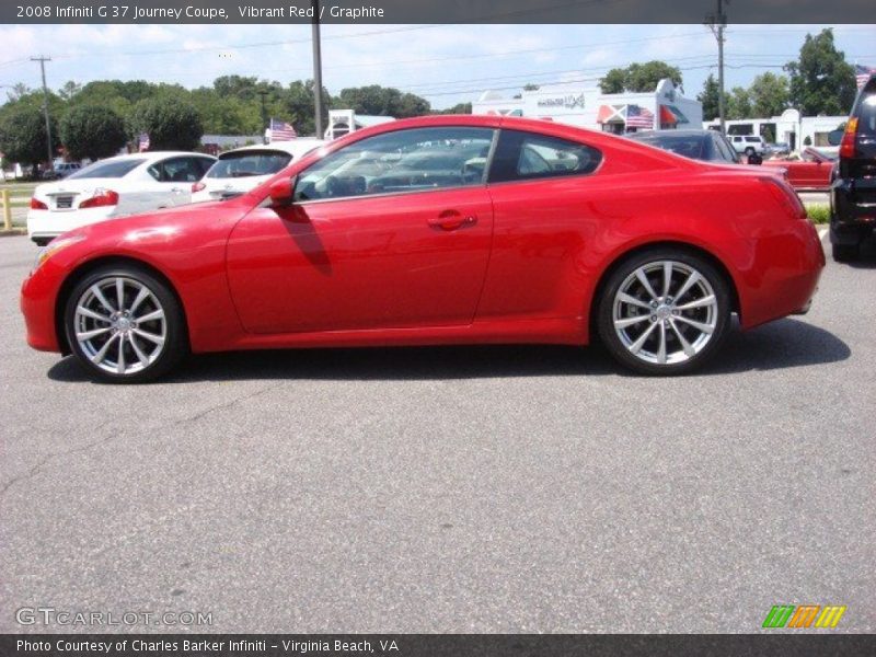 Vibrant Red / Graphite 2008 Infiniti G 37 Journey Coupe