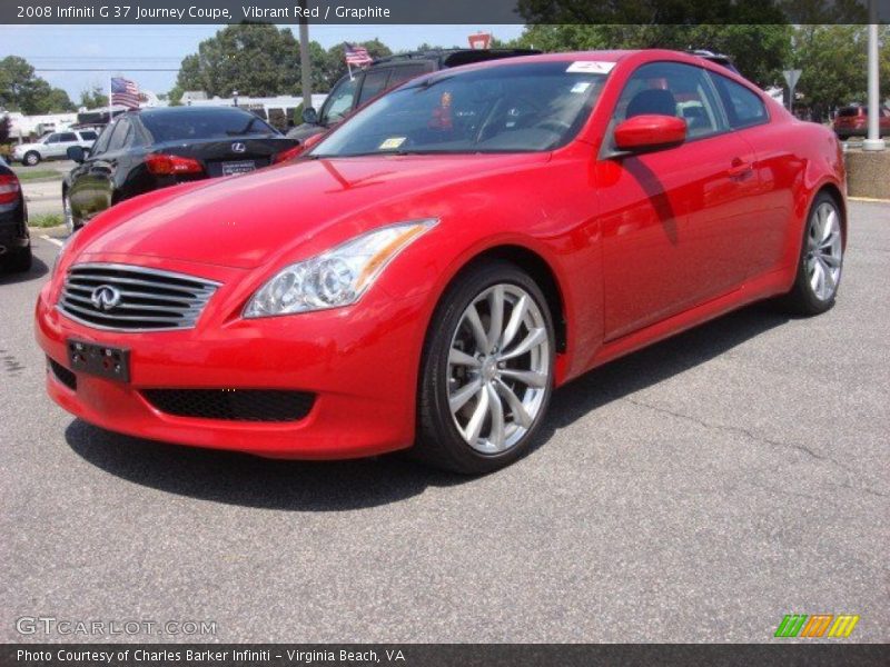 Vibrant Red / Graphite 2008 Infiniti G 37 Journey Coupe