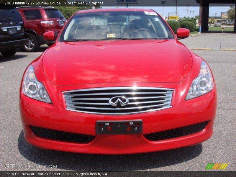 Vibrant Red / Graphite 2008 Infiniti G 37 Journey Coupe