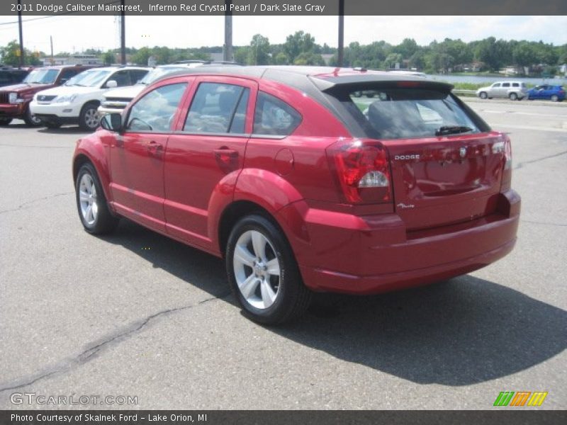 Inferno Red Crystal Pearl / Dark Slate Gray 2011 Dodge Caliber Mainstreet