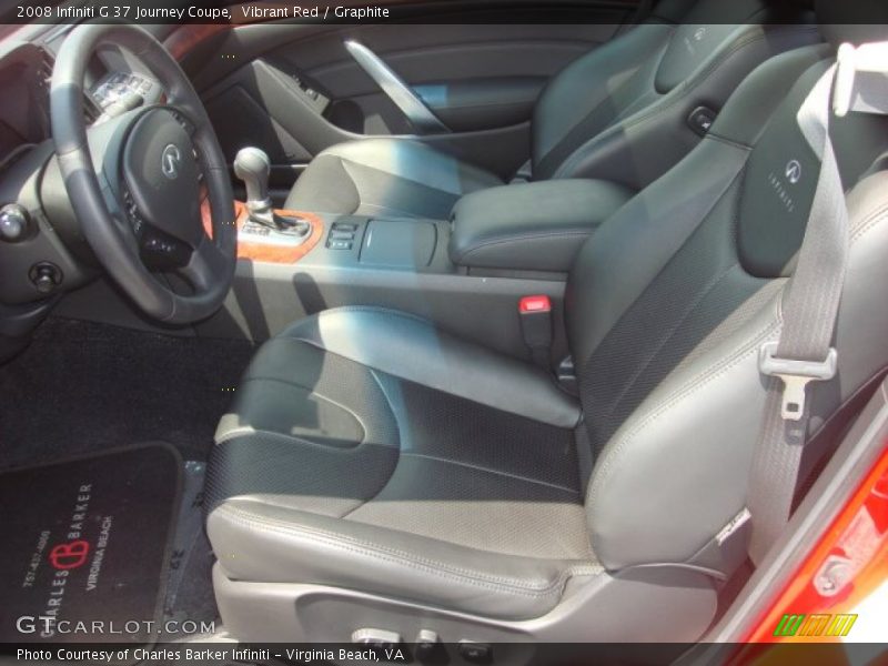 Vibrant Red / Graphite 2008 Infiniti G 37 Journey Coupe