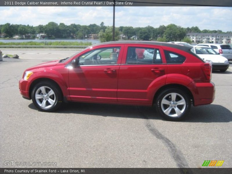 Inferno Red Crystal Pearl / Dark Slate Gray 2011 Dodge Caliber Mainstreet