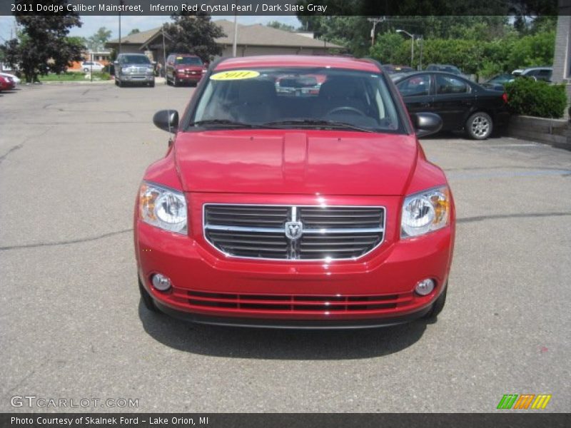 Inferno Red Crystal Pearl / Dark Slate Gray 2011 Dodge Caliber Mainstreet