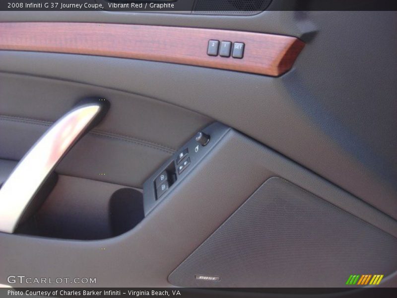 Vibrant Red / Graphite 2008 Infiniti G 37 Journey Coupe