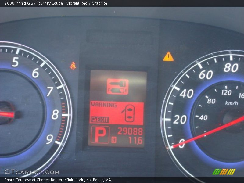 Vibrant Red / Graphite 2008 Infiniti G 37 Journey Coupe