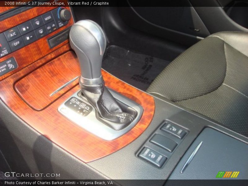 Vibrant Red / Graphite 2008 Infiniti G 37 Journey Coupe