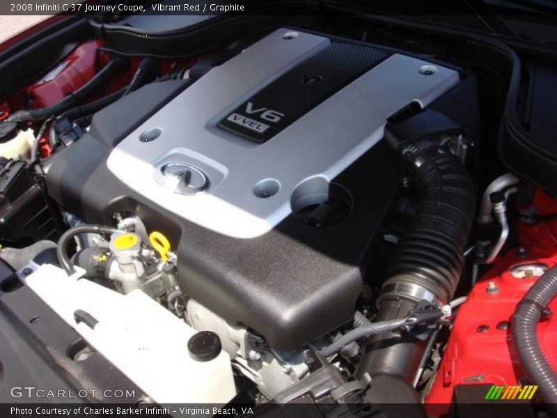 Vibrant Red / Graphite 2008 Infiniti G 37 Journey Coupe