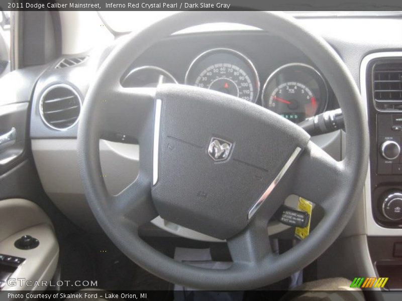 Inferno Red Crystal Pearl / Dark Slate Gray 2011 Dodge Caliber Mainstreet