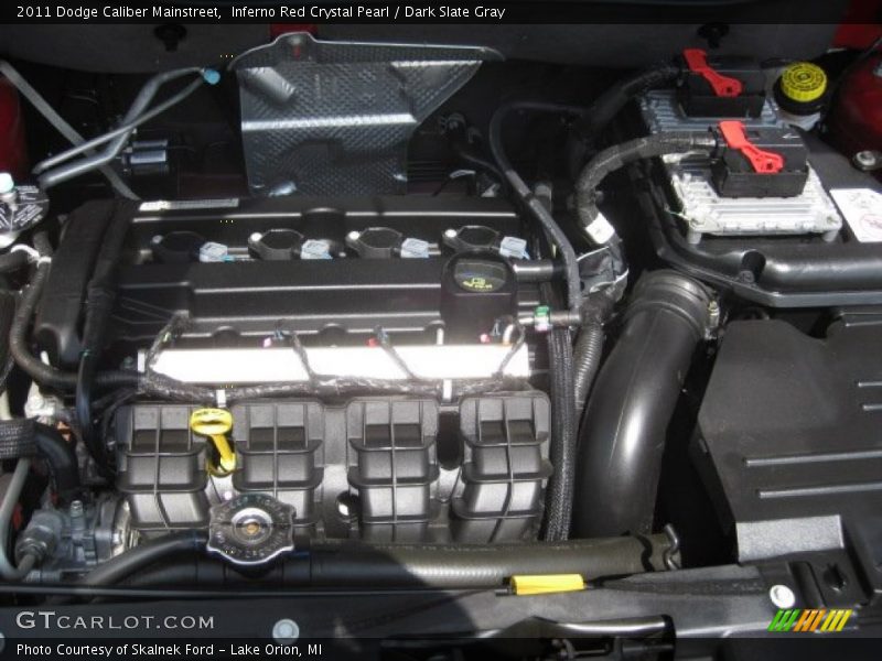 Inferno Red Crystal Pearl / Dark Slate Gray 2011 Dodge Caliber Mainstreet