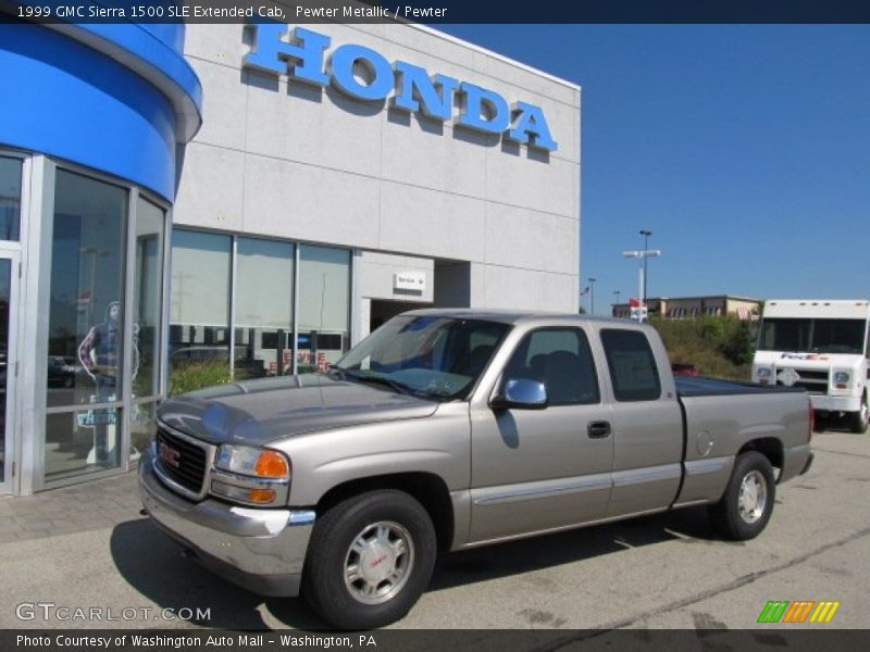 Pewter Metallic / Pewter 1999 GMC Sierra 1500 SLE Extended Cab
