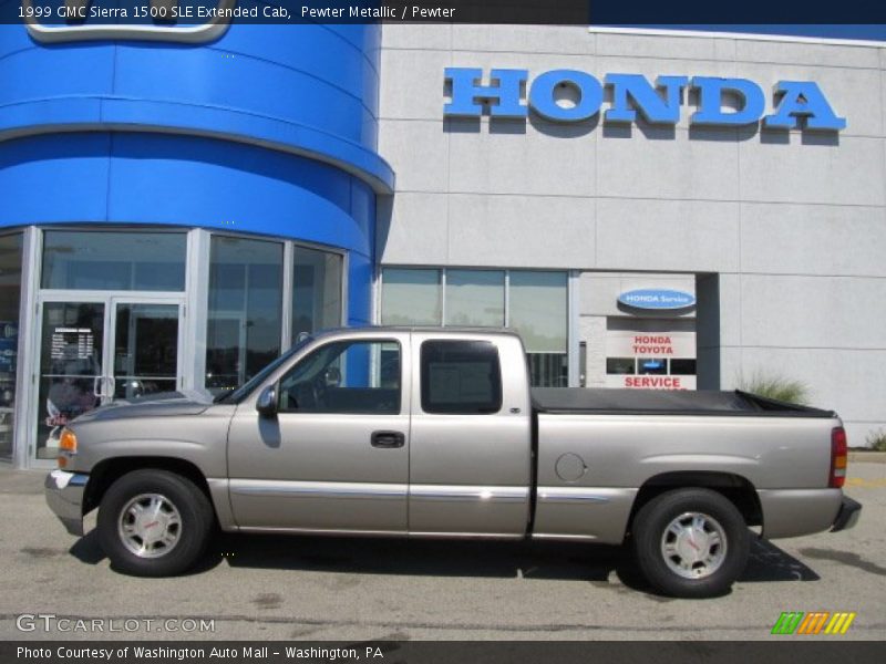 Pewter Metallic / Pewter 1999 GMC Sierra 1500 SLE Extended Cab