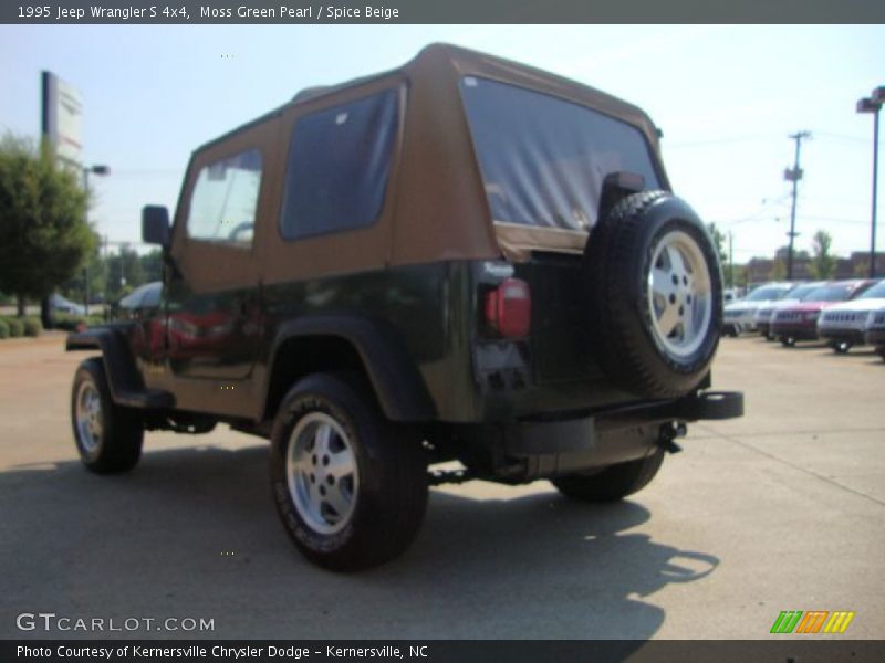 Moss Green Pearl / Spice Beige 1995 Jeep Wrangler S 4x4